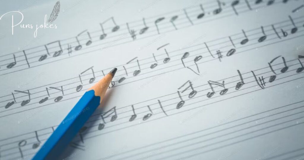 Pencil with music