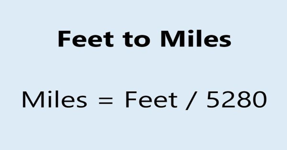 Convert Feet to Miles
